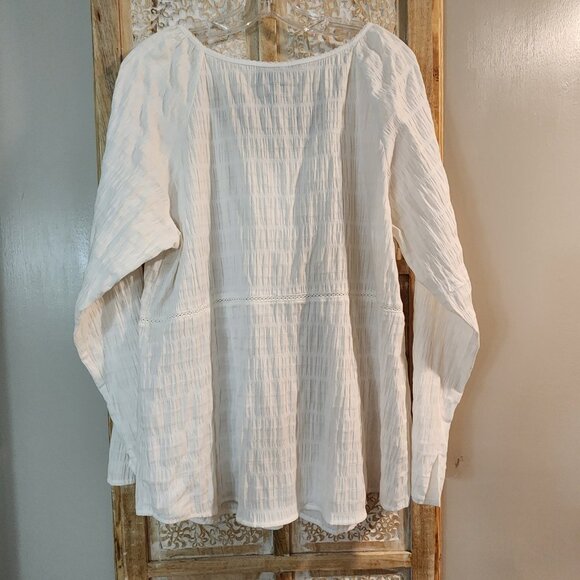 Venezia Women’s White Long Sleeve Button Blouse NWT Size 18/20 - Picture 4 of 4